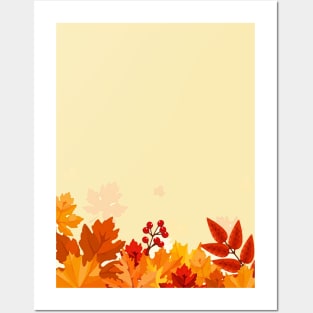 Autumn leaf Posters and Art